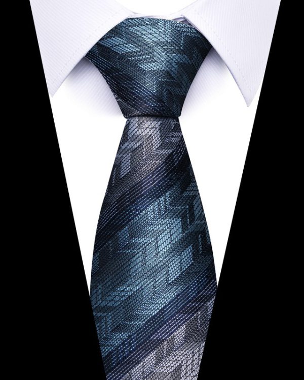 Men's 8cm Business Professional Striped Tie Wedding Suit Accessories Polyester Tie Men - Image 14