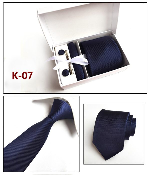 Men's Tie Spot Gift Box 6 Piece Suit Group Tie Business Formal Tie - Image 6