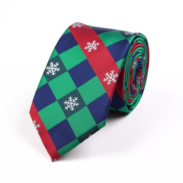 Christmas Tie Polyester Jacquard 7.5cm Theme Personalized Funny Tie - Image 2