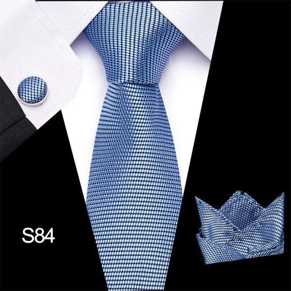 Men's tie three piece set cashew flower series tie - Image 13