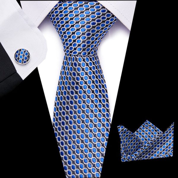 Men's tie three piece set cashew flower series tie - Image 58