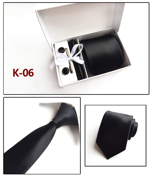 Men's Tie Spot Gift Box 6 Piece Suit Group Tie Business Formal Tie - Image 5