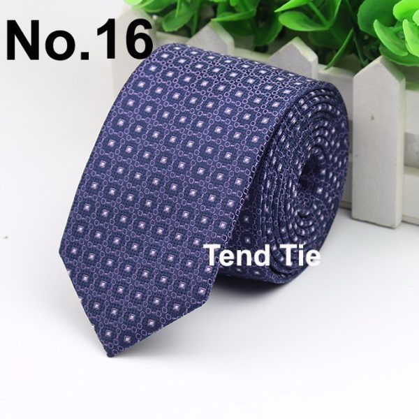 Men's Business Professional Polyester Tie 6CM British Tie - Image 26