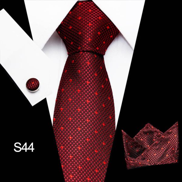 Men's tie three piece set cashew flower series fashion tie - Image 48