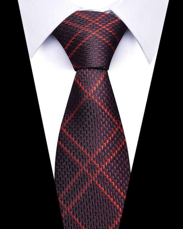 Men's 8cm Business Professional Striped Tie Wedding Suit Accessories Polyester Tie Men - Image 16