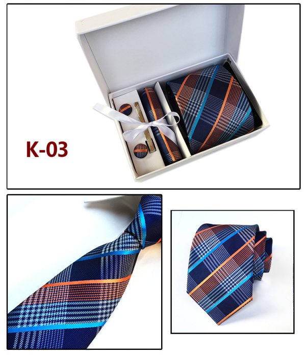 Men's Tie Spot Gift Box 6 Piece Suit Group Tie Business Formal Tie - Image 2