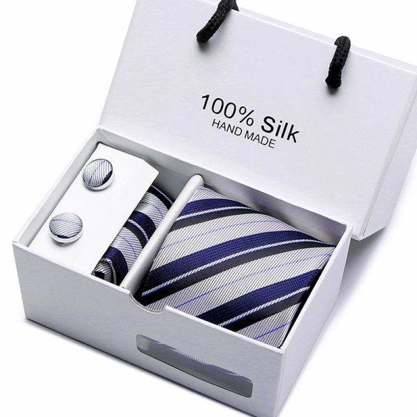 Men's Tie Spot Gift Box 5-Piece Suit Group Tie Business Formal Wedding Tie - Image 5