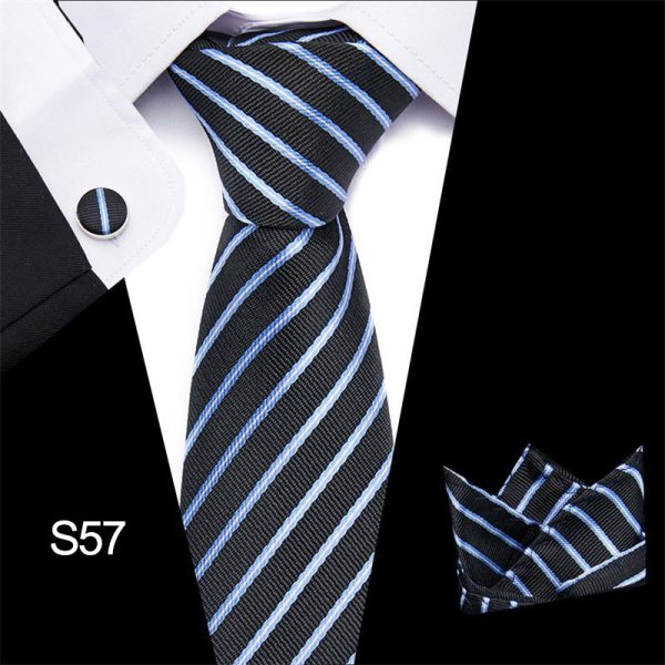 Men's tie three piece set cashew flower series fashion tie - Image 37