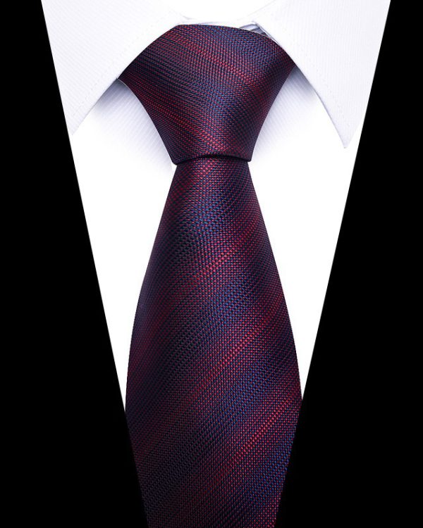 Men's 8cm Business Professional Striped Tie Wedding Suit Accessories Polyester Tie Men - Image 50