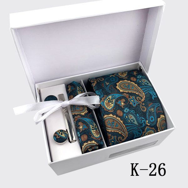 Men's Tie Spot Gift Box 6 Piece Suit Group Tie Business Formal Tie - Image 15