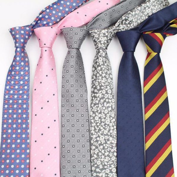 Men's Business Professional Polyester Tie 6CM British Tie