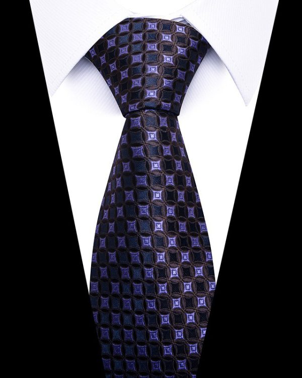 Men's 8cm Business Professional Striped Tie Wedding Suit Accessories Polyester Tie Men - Image 45