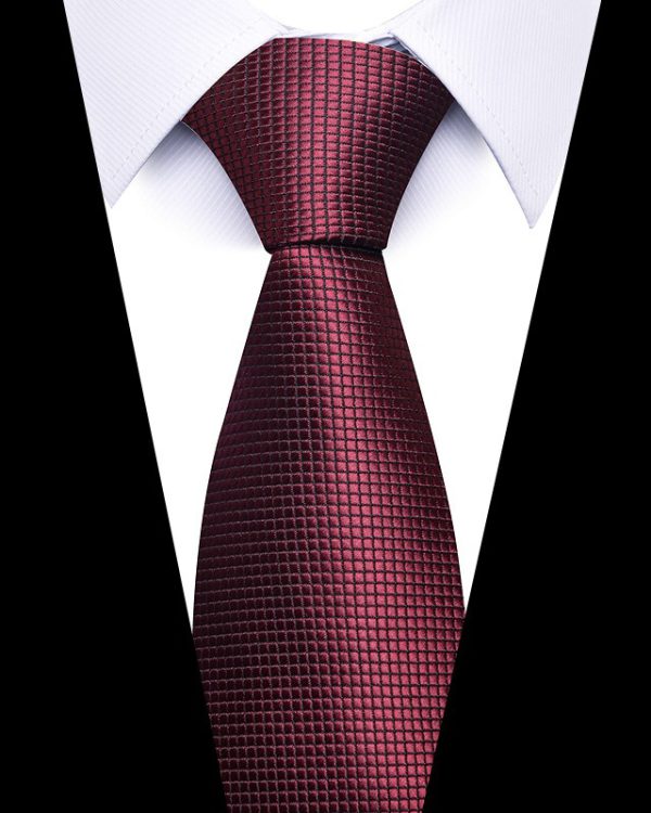 Men's 8cm Business Professional Striped Tie Wedding Suit Accessories Polyester Tie Men - Image 15