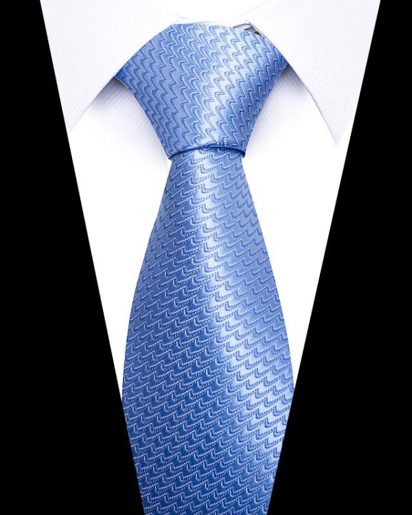 Men's 8cm Business Professional Striped Tie Wedding Suit Accessories Polyester Tie Men - Image 57