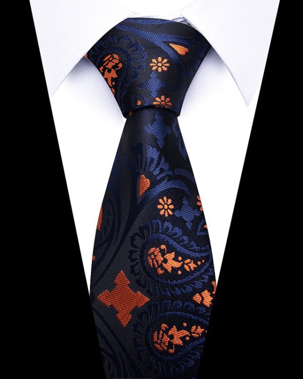 Men's 8cm Business Professional Striped Tie Wedding Suit Accessories Polyester Tie Men - Image 40