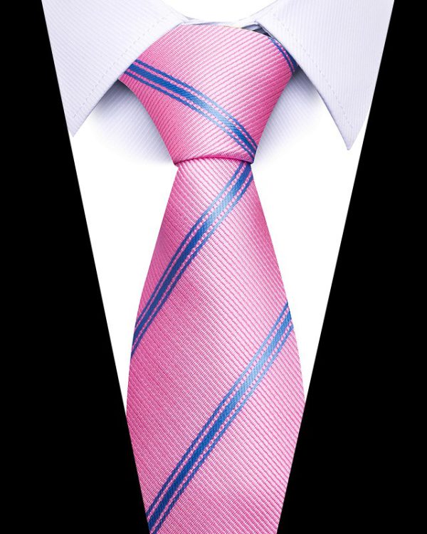 Men's 8cm Business Professional Striped Tie Wedding Suit Accessories Polyester Tie Men - Image 36