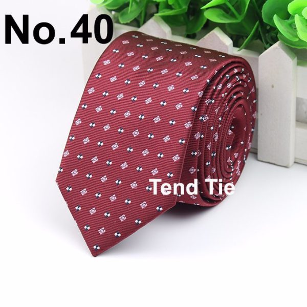 Men's Business Professional Polyester Tie 6CM British Tie - Image 2