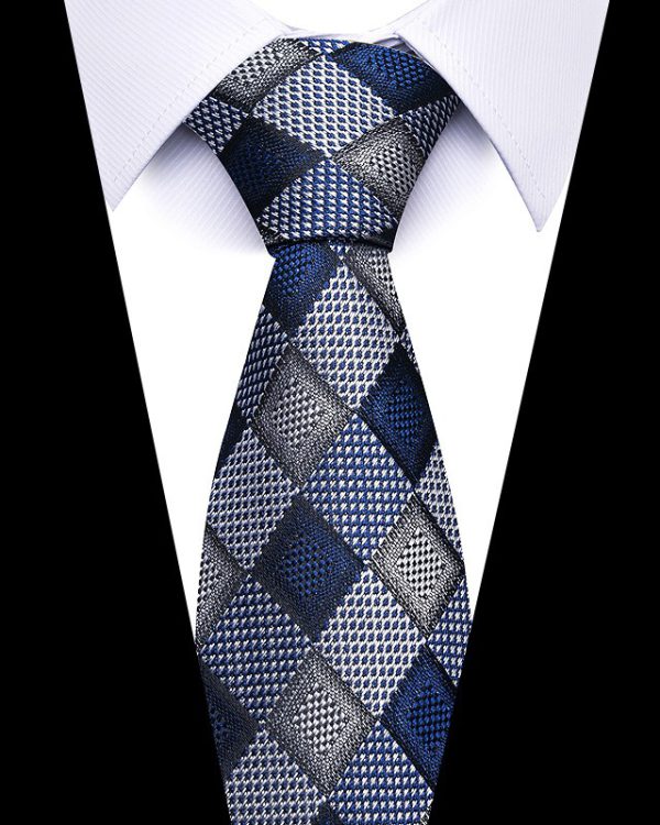 Men's 8cm Business Professional Striped Tie Wedding Suit Accessories Polyester Tie Men - Image 8