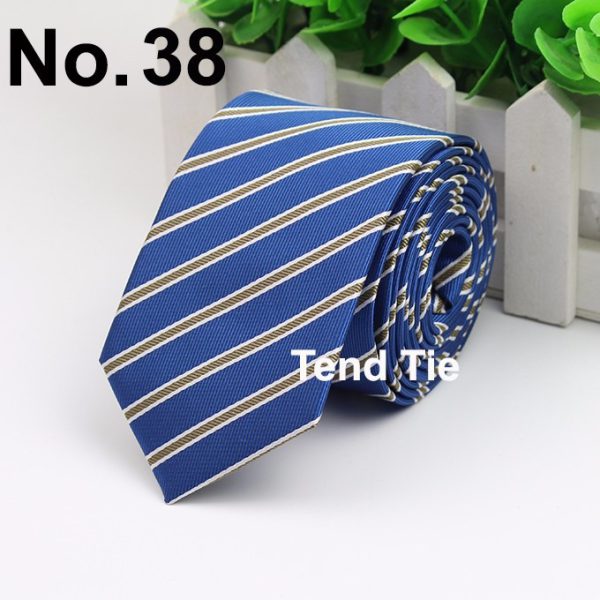 Men's Business Professional Polyester Tie 6CM British Tie - Image 44