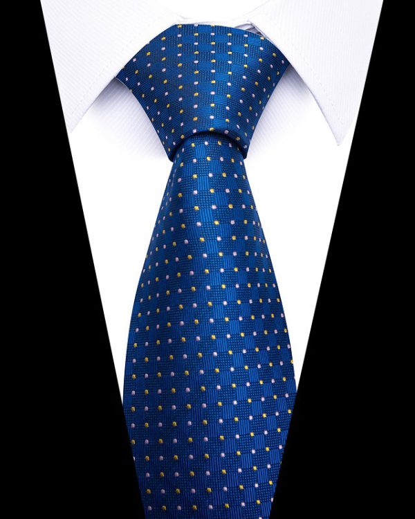 Men's 8cm Business Professional Striped Tie Wedding Suit Accessories Polyester Tie Men - Image 44