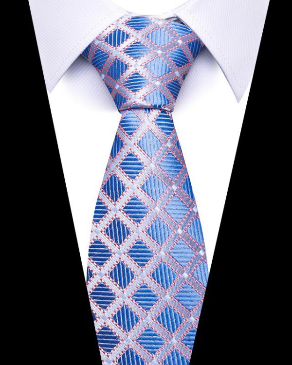 Men's 8cm Business Professional Striped Tie Wedding Suit Accessories Polyester Tie Men - Image 19