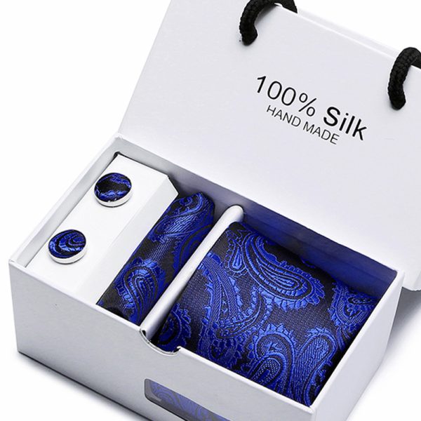 Men's Tie Spot Gift Box 5-Piece Suit Group Tie Business Formal Wedding Tie - Image 18