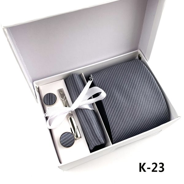 Men's Tie Spot Gift Box 6 Piece Suit Group Tie Business Formal Tie - Image 12
