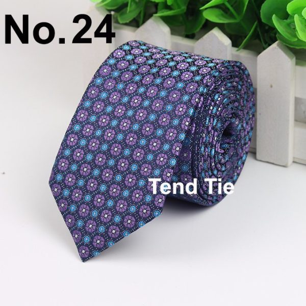 Men's Business Professional Polyester Tie 6CM British Tie - Image 18