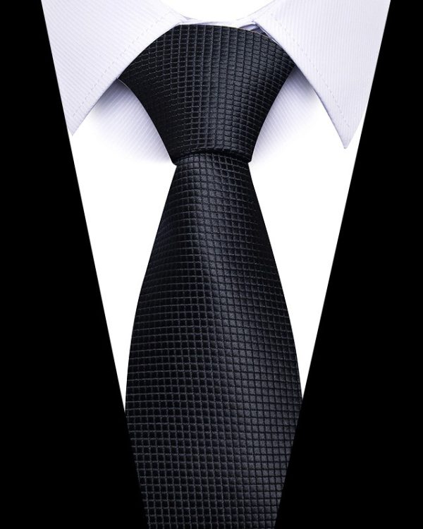 Men's 8cm Business Professional Striped Tie Wedding Suit Accessories Polyester Tie Men - Image 37