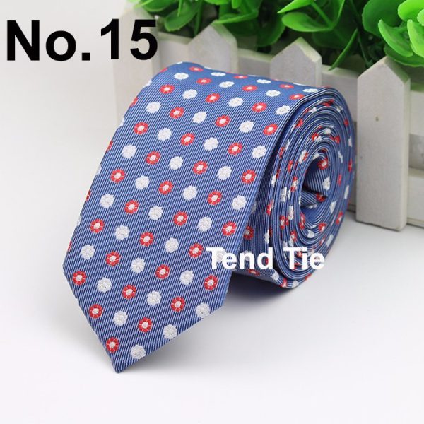 Men's Business Professional Polyester Tie 6CM British Tie - Image 27