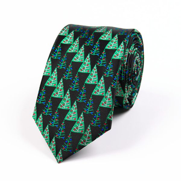 Christmas Tie Polyester Jacquard 7.5cm Theme Personalized Funny Tie - Image 6