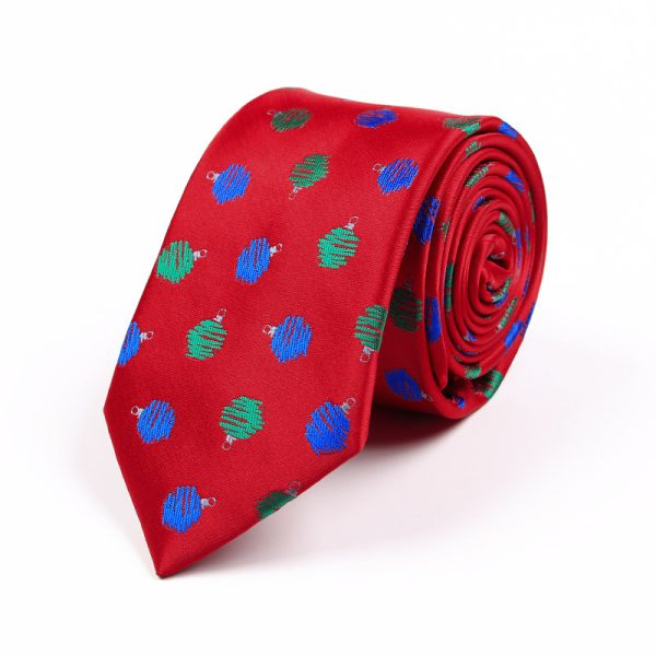 Christmas Tie Polyester Jacquard 7.5cm Theme Personalized Funny Tie - Image 12