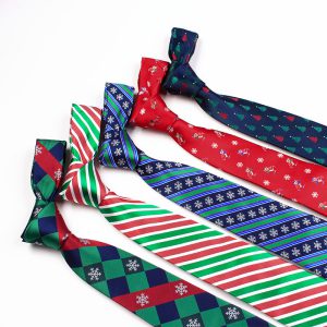 Christmas Tie Polyester Jacquard 7.5cm Theme Personalized Funny Tie