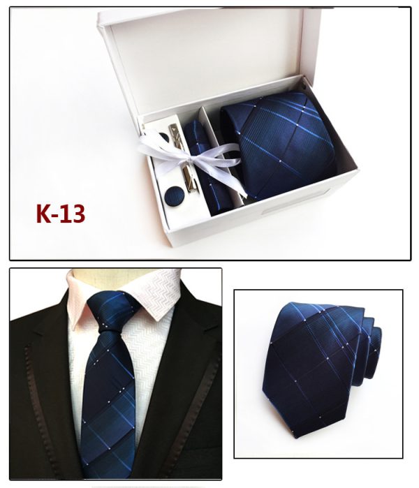 Men's Tie Spot Gift Box 6 Piece Suit Group Tie Business Formal Tie - Image 8