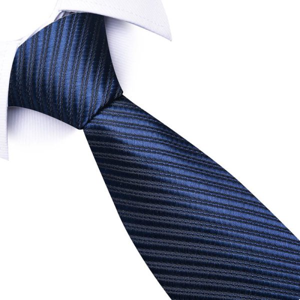 Men's 8cm Business Professional Striped Tie Wedding Suit Accessories Polyester Tie Men - Image 64