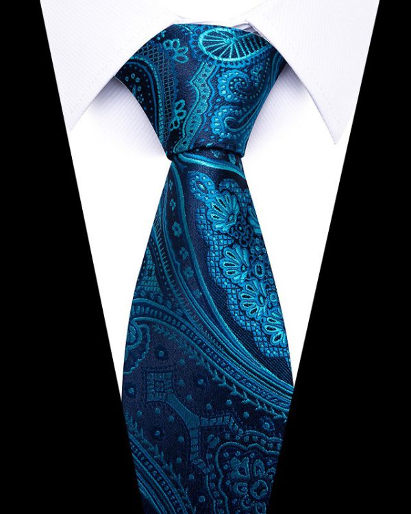 Men's 8cm Business Professional Striped Tie Wedding Suit Accessories Polyester Tie Men - Image 51