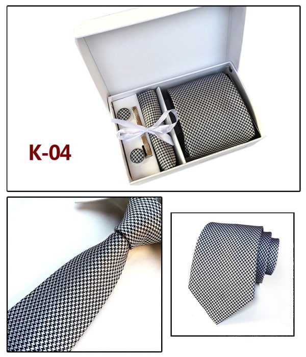 Men's Tie Spot Gift Box 6 Piece Suit Group Tie Business Formal Tie - Image 4