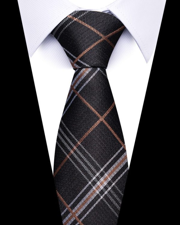 Men's 8cm Business Professional Striped Tie Wedding Suit Accessories Polyester Tie Men - Image 22