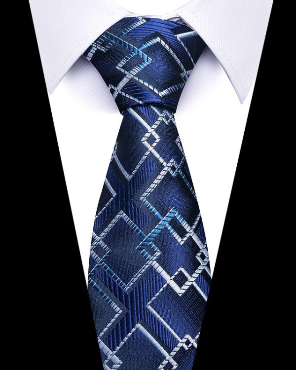 Men's 8cm Business Professional Striped Tie Wedding Suit Accessories Polyester Tie Men - Image 9