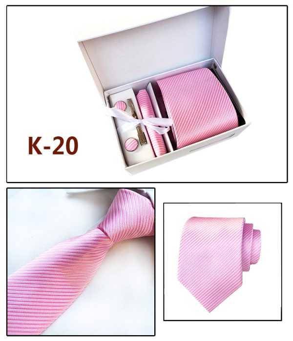 Men's Tie Spot Gift Box 6 Piece Suit Group Tie Business Formal Tie - Image 11