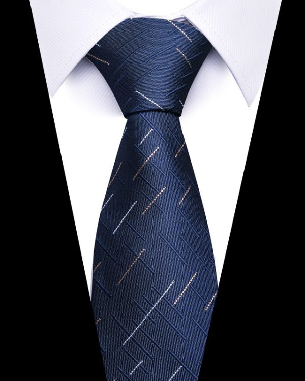 Men's 8cm Business Professional Striped Tie Wedding Suit Accessories Polyester Tie Men - Image 6