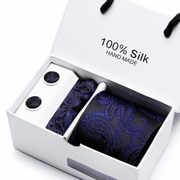 Men's Tie Spot Gift Box 5-Piece Suit Group Tie Business Formal Wedding Tie